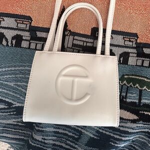 Small white Telfar bag